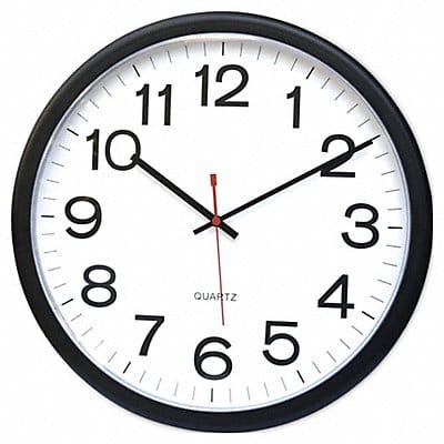 Indoor/Outdoor Clock 13.5 Black