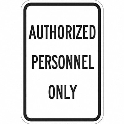 Admittance Sign 18 in Aluminum