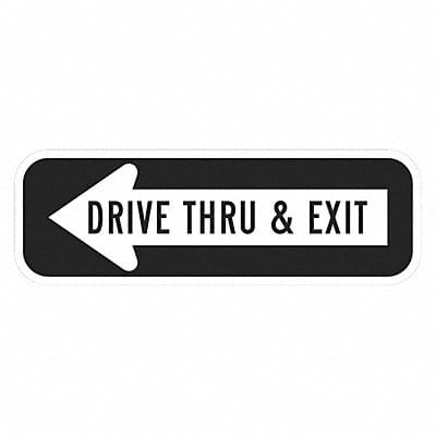 Drive Thru Entrance Parking Sign 6 x18