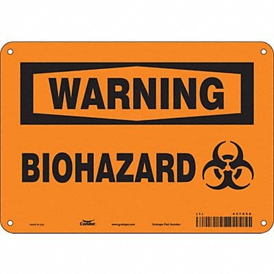 Safety Sign 7 inx10 in Polyethylene