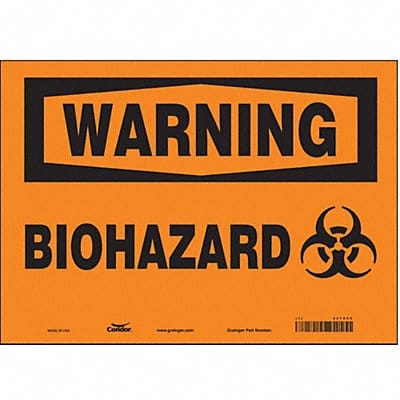 Safety Sign 10 inx14 in Vinyl