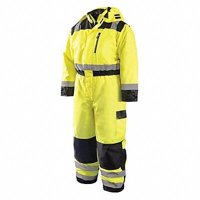 J6345 Coverall Unisex M Yellow Polyester