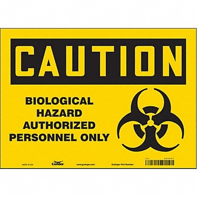 Safety Sign 10 inx14 in Vinyl