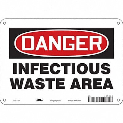 Safety Sign 7 inx10 in Polyethylene