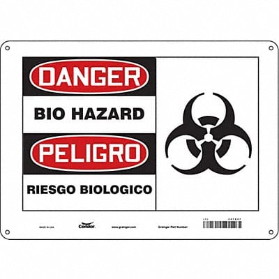 Safety Sign 10 inx14 in Aluminum