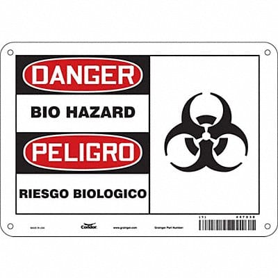 Safety Sign 7 in x 10 in Polyethylene