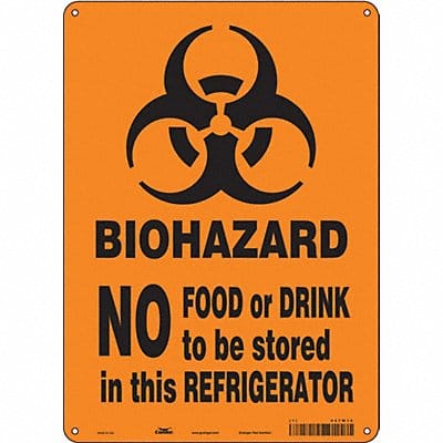 Safety Sign 14 in x 10 in Aluminum