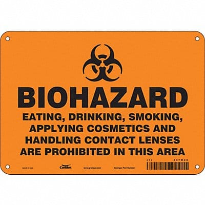 Safety Sign 7 inx10 in Polyethylene