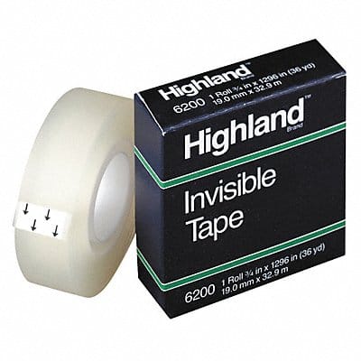 Invisible Tape Mending 0.75 in Wx36 yd L