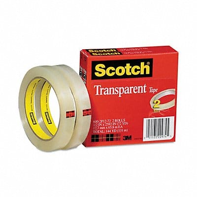 Office Tape 216 ft 1/2 in 2.3 mil PK2