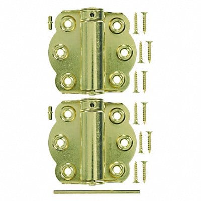 Adjustable Hinge 2-3/4 in Brass Plate