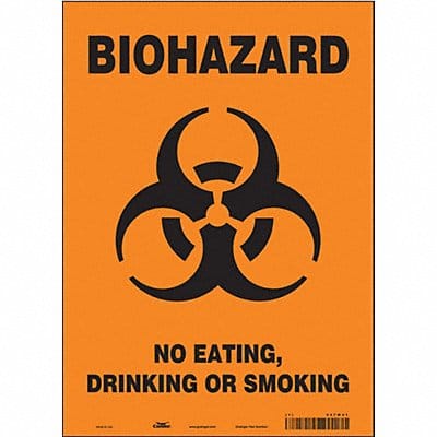 Safety Sign 14 in x 10 in Vinyl