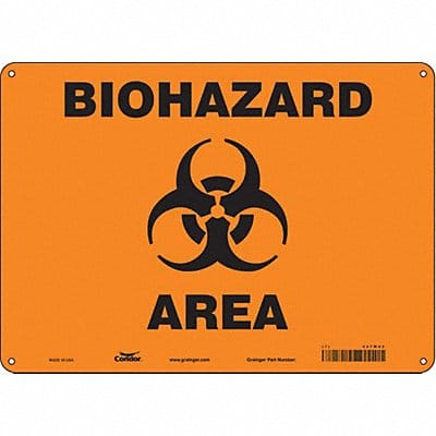 Safety Sign 10 inx14 in Aluminum