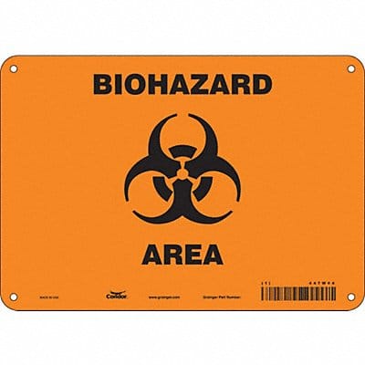 Safety Sign 7 inx10 in Polyethylene