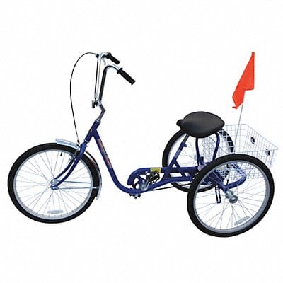 Tricycle 250 lb Cap. Blue 24 Wheel