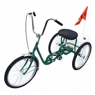 Tricycle 250 lb Cap. Green 24 Wheel