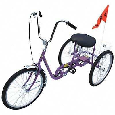 Tricycle 250 lb Cap. Purple 24 Wheel