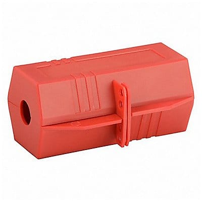 Plug Lockout Red 3-25/32 H 6-27/64 L