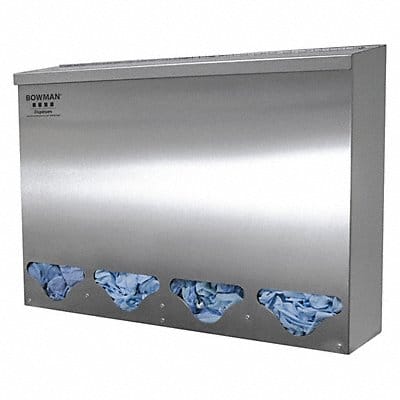 Bulk Dispenser 4 Compartments Silver