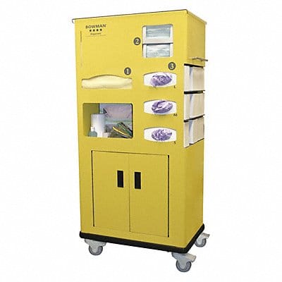 Isolation Cart Aluminum Yellow 53-5/32 H