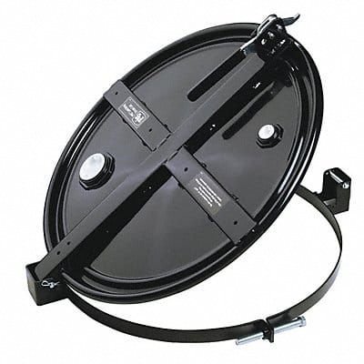 Drum Lid Black Steel 55 gal