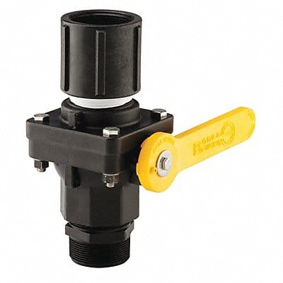 Ball Valve Black Yellow H 10.75