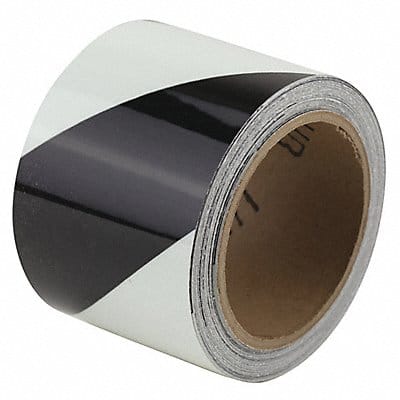 Floor Tape Black/White 3 inx30 ft Roll