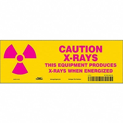 Safety Sign 3 1/2 in x 10 in Vinyl PK10