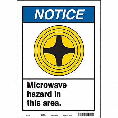 Safety Sign 14 in x 10 in Vinyl