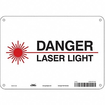 Safety Sign 7 in x 10 in Aluminum