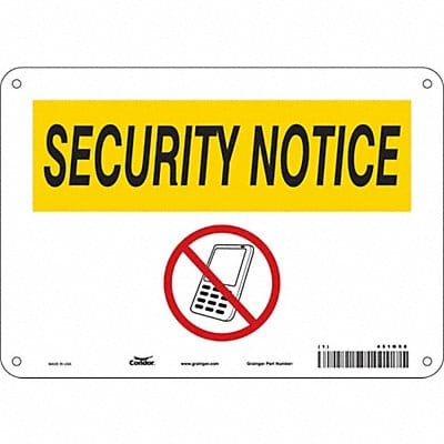 Safety Sign 7 in x 10 in Polyethylene