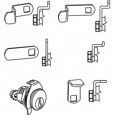 Mailbox Lock For 4C Pedestal Mailboxes