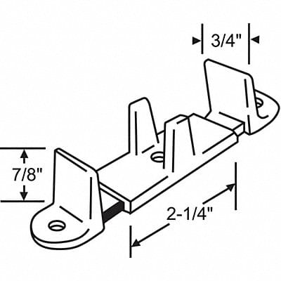 Floor Guide Nylon Unfinished PK2