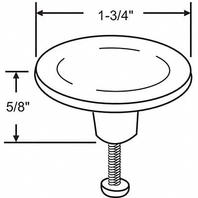 Cabinet Knob Round Shape Zinc