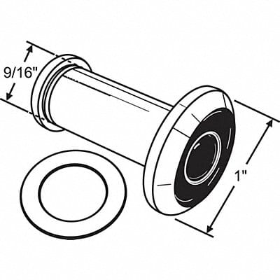 Door Viewer Satin Nickel 9/16 Hole Dia