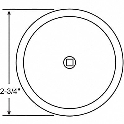 Back Plate For Cabinet Knobs 5/16 H