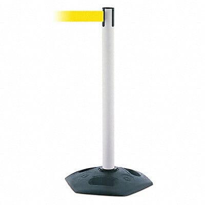 Barrier Post with Belt Yellow