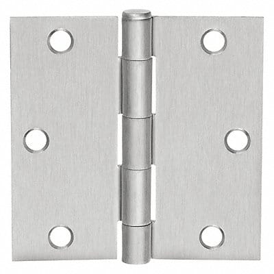 Butt Hinge Screw-On Satin Chrome