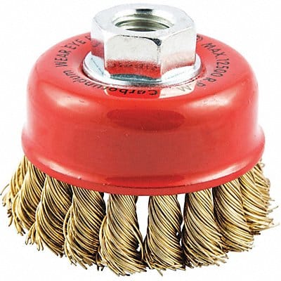 Cup Brush Wire 0.020 Dia Brass