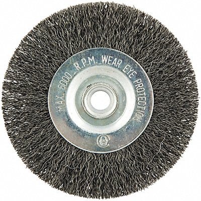 Wire Wheel Brush 0.008 Dia Wire