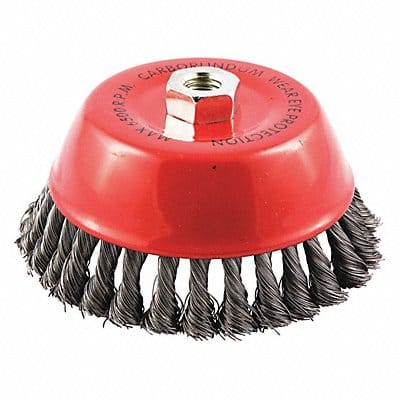 Cup Brush Wire 0.014 Dia Carbon Steel