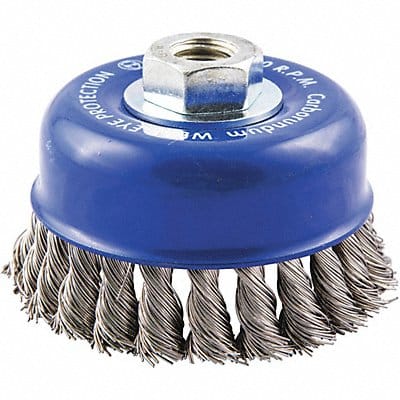 Cup Brush Wire 0.020 Dia SS