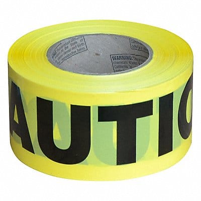 Barricade Tape Yellow 1 000 ft L 3 in