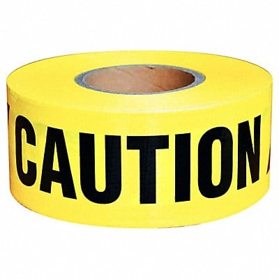 Barricade Tape Yellow 1 000 ft L 3 in