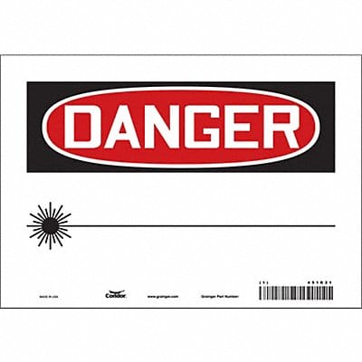 Safety Sign 7 in x 10 in Vinyl