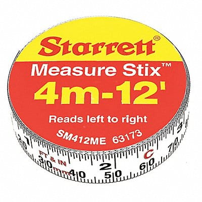 Measuring Stick 1/2 x12ft.Metric/English