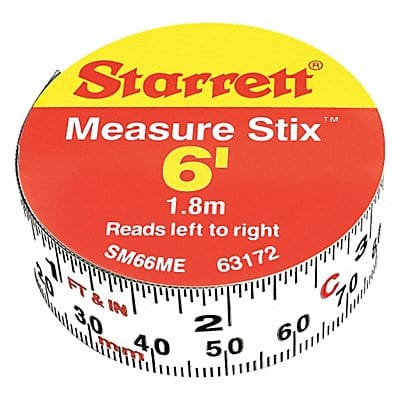 Measuring Stick 3/4 x6ft. Metric/English