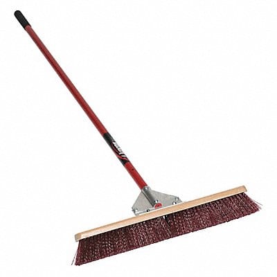 Stiff Bristle Broom 24 60 Red Handle