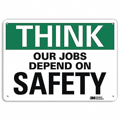 Safety Sign 10 inx14 in Plastic