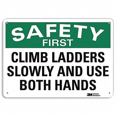 Safety Sign 10 inx14 in Plastic